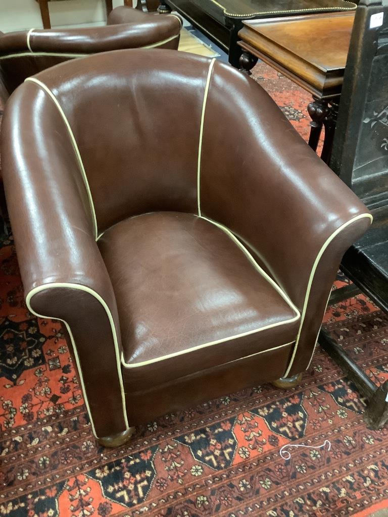 A pair of Art Deco armchairs